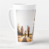 Tasse Latte 3 Collage photo personnalisé (Angle gauche)