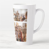 Tasse Latte 3 Collage photo personnalisé (Droite)