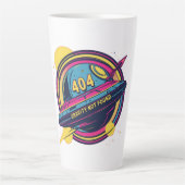 Tasse Latte 404 Gravité introuvable - Art Spop Rétro (Devant)