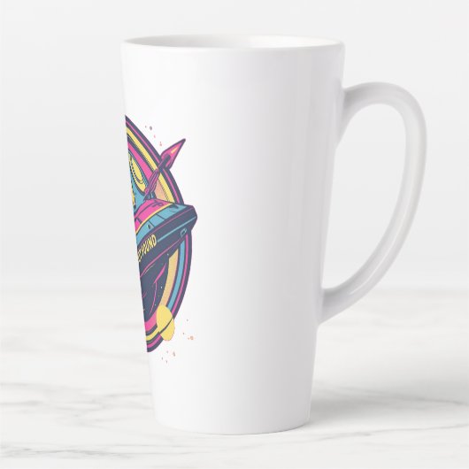 Tasse Latte 404 Gravité introuvable - Art Spop Rétro (Droite)