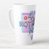 Tasse Latte 404 Introuvable Son Bug Y2K Drôle Séparation Célib (Angle gauche)