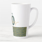 Tasse Latte 40 et fabuleux Vert et Or Personnalisé (Droite)
