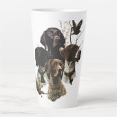 Tasse Latte 4 Couleurs de pointeur germanophones (Devant)