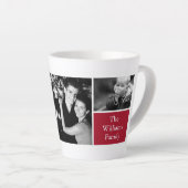 Tasse Latte 4 Galerie de photos Monogramme rouge (Angle droit)