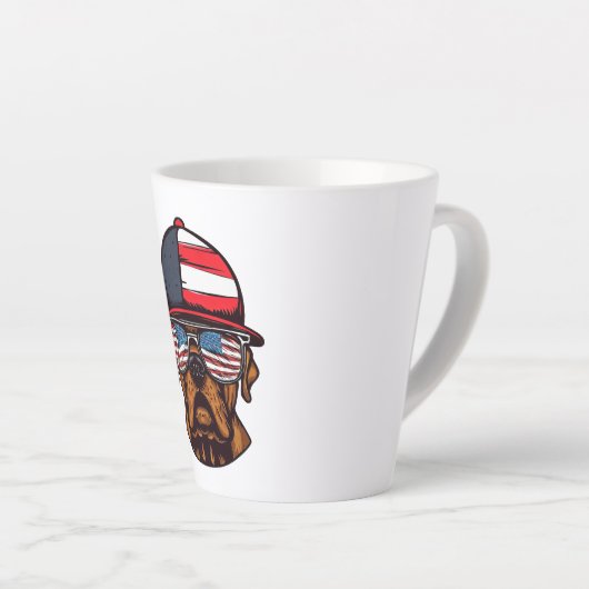 Tasse Latte 4 juillet boîte (Angle droit)