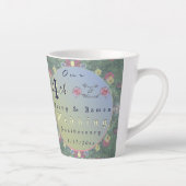 Tasse Latte 4e anniversaire du Mariage Floral (Droite)