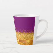 Tasse Latte 50 fabuleux nom or violet âge (Droite)