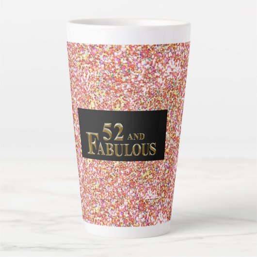 Tasse Latte 52e anniversaire  (Devant)