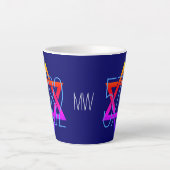 Tasse Latte 5782 Monogramme du Nouvel An juif (Devant)