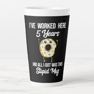 Tasse Latte 5 Anniversaire du travail - Coff d'appréciation de