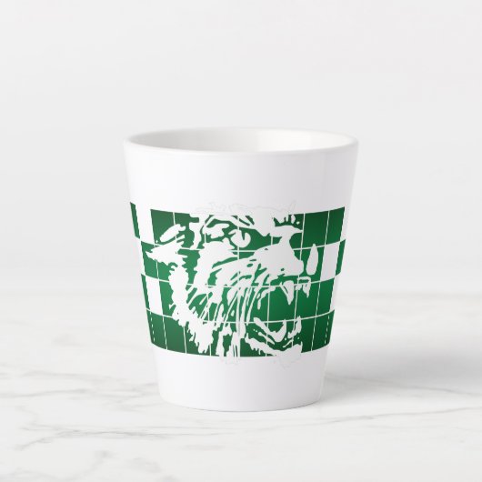 Tasse Latte 5 Wayland Union Wildcats (Devant)