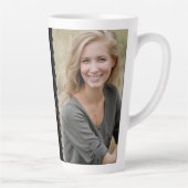 Tasse Latte 60 et fabuleux Elegant Black 60th Birthday Photo (Droite)
