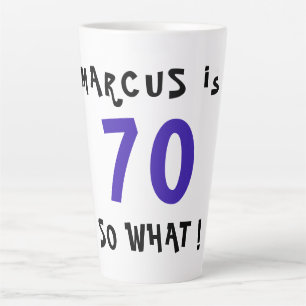 Tasse Latte 70 Alors Quelle Citation Amusante Typographie 70e