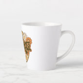 Tasse Latte 70s Style Floral "Teacher" Appreciation (Droite)