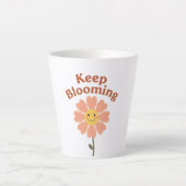Tasse Latte 70s Style Happy Flower Graphic (Devant)