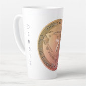 Tasse Latte 7e/22 Mariage Anniversaire Cuivre (Angle gauche)
