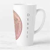 Tasse Latte 7e/22 Mariage Anniversaire Cuivre (Droite)
