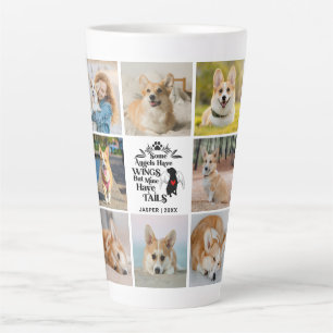 Tasse Latte 8 Collage Photo Souvenir Perte Chien