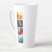 Tasse Latte 8 Modèles photo double face haute (Angle gauche)