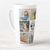 Tasse Latte 8 Photo Collage Pet Souvenir commémoratif (Angle gauche)