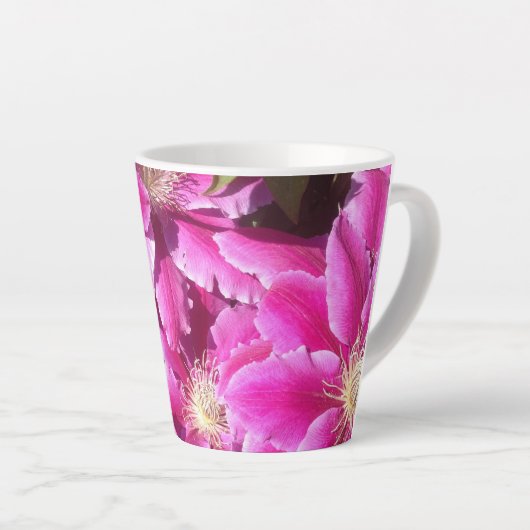 Tasse Latte 8e anniversaire, Clematis (Angle droit)