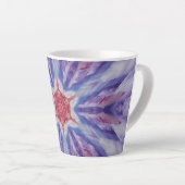 Tasse Latte 9Un Unique couleur violet rouge étoile blanche Man (Angle droit)