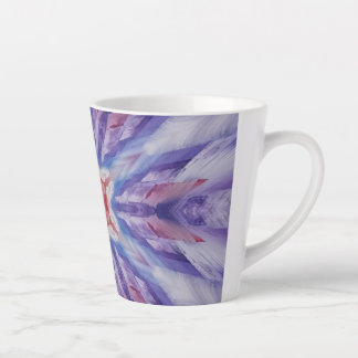 Tasse Latte 9Un Unique couleur violet rouge étoile blanche Man