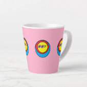 Tasse Latte à cœur chaud (Angle droit)