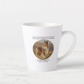 Tasse Latte À Côté De Vous Collie (Droite)