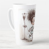 Tasse Latte  A Humorous Sketch on Healthcare Burnout (Angle gauche)