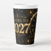 Tasse Latte « À la santé de 2027 » (Devant)