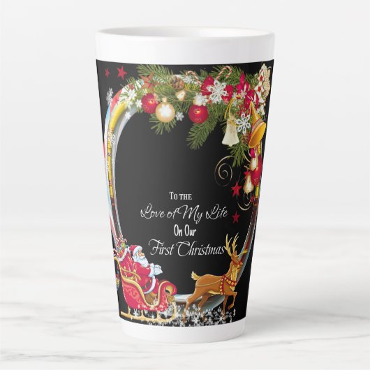 Tasse Latte À l'amour de ma vie (Devant)