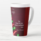 Tasse Latte À ma femme (Angle droit)