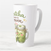 Tasse Latte A Matcha Made in Heaven Cute Funny Pun (Angle droit)