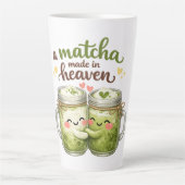 Tasse Latte A Matcha Made in Heaven Cute Funny Pun (Devant)