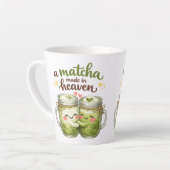 Tasse Latte A Matcha Made in Heaven Cute Funny Pun (Angle gauche)
