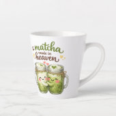 Tasse Latte A Matcha Made in Heaven Cute Funny Pun (Droite)