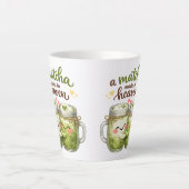 Tasse Latte A Matcha Made in Heaven Cute Funny Pun (Devant)