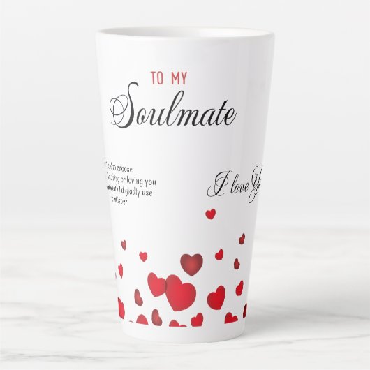 Tasse Latte À mon âme sœur  (Devant)