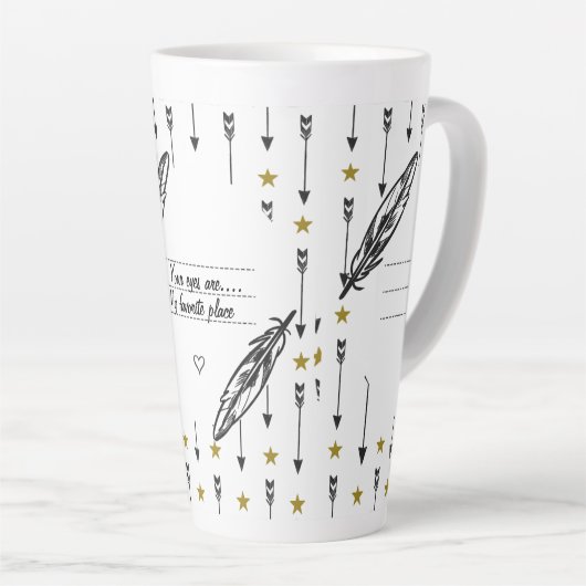 Tasse Latte A Sip of Love and Friendship (Angle droit)