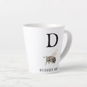 Tasse Latte Abeille à Digger "D" (Angle droit)