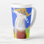 Tasse Latte Abeilles de miel (Angle droit)