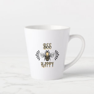 Tasse Latte Abey Happy   Couleurs Vintages Abeille de miel