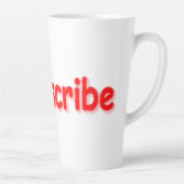Tasse Latte "#Abonnez-vous" Conception sympa. Commandez dès ma (Droite)