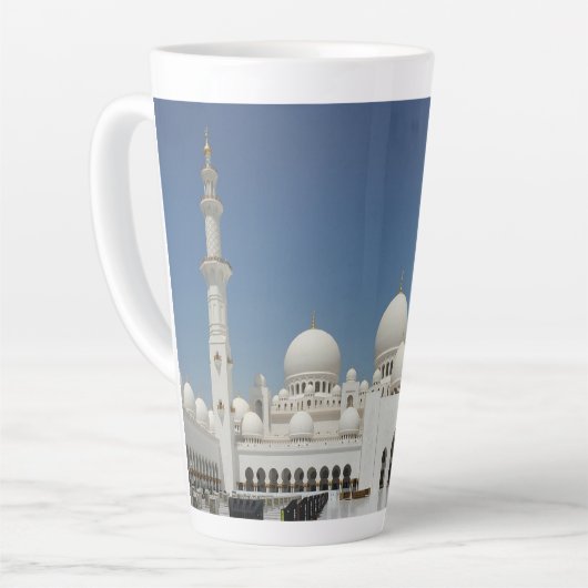 Tasse Latte Abou Dabi UAE Cheikh Zayed architectural Mosquée S (Angle gauche)