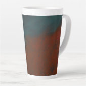 Tasse Latte Abstract 1: reds and blues (Angle droit)