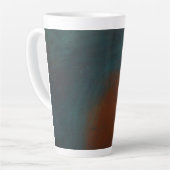 Tasse Latte Abstract 1: reds and blues (Angle gauche)
