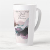 Tasse Latte Abstract Art Design | Modern Minimalist (Angle droit)