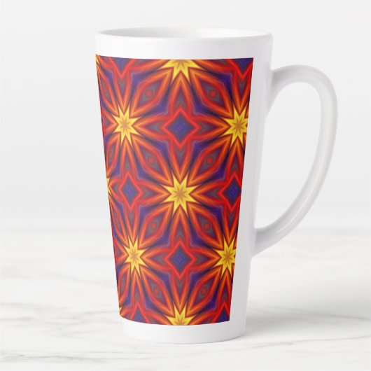 Tasse Latte Abstract Colorful Pattern (Droite)