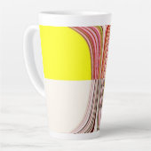 Tasse Latte abstract digital artwork  (Angle gauche)